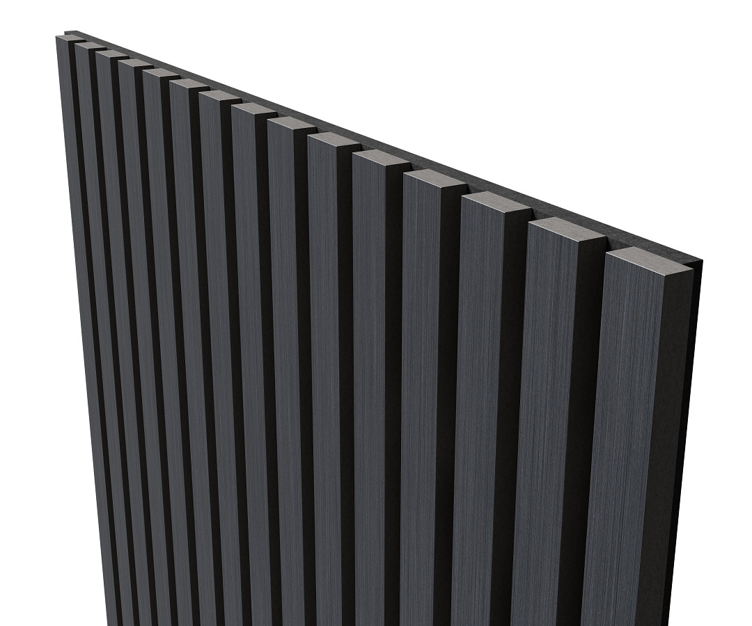 МДФ стеновая панель акустическая Cosca Decor Монако Дуб Антрацит Темно-серый черный войлок 1200×600×21 МДФ стеновая панель акустическая Cosca Decor Монако Дуб Антрацит Темно-серый черный войлок 1200×600×21